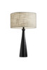 Black Metal Tapered Base Table Lamp