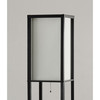 72" H Sleek Column Style Floor Lamp with Storage