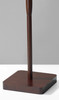 Walnut Wood Finish Floor Lamp with Simple Cabin Style