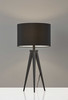 Treble Black Metal Table Lamp