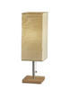 Wildside Paper Shade with Natural Wood Table Lamp