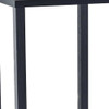 35" H Basic Black Book Case End Table