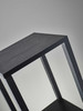 35" H Basic Black Book Case End Table