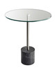 Brushed Steel End Table