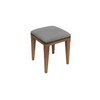 Gray and Natural Acacia Wood Stool