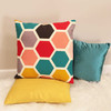 Teal Velvet Lumbar Pillow