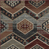 3'x5' Red Machine Woven Honeycomb Lodge Indoor Area Rug