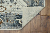 10'x13' Ivory Grey Machine Woven Traditional Indoor Area Rug
