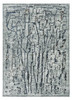 3' x 5' Grey Abstract Lines Area Rug