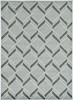 7'x10' Grey Machine Woven UV Treated Herringbone Illusion Indoor Outdoor Area Rug