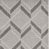 8'x11' Grey Machine Woven UV Treated Herringbone Illusion Indoor Outdoor Area Rug