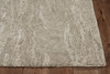 5' x 7' Sand Plain Wool Indoor Area Rug with Viscose Highlights