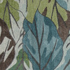 3' x 5' Blue or Green Leaves Area Rug