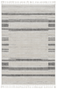 3' x 5' Ivory Grey Gradient Area Rug with Fringe