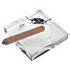 7" Hand Crafted Square Crystal Cigar Ash Tray