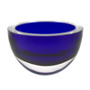 6" Mouth Blown European Made Lead Free Cobalt Blue Crystal Bowl