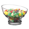 7" Mouth Blown Lead Free Slant Cut Candy Serving Glass Bowl