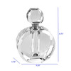 Hand Crafted Crystal Round Perfume Bottle