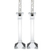 Hand Crafted Crystal Pair Classic Candle Holders