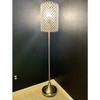 62" Drum Shade Crystal Bead Metal Floor Lamp