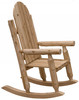 Rustic and Natural Cedar Adirondack Rocking Chair