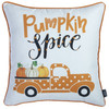 Set of 4 18" Pumpkin Spice Throw Pillow Cover in Multicolor