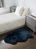 2' x 3' Navy New Zealand Natural Sheepskin Rug