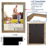 16x20 Rustic Smoky Black Picture Frame with Plexiglass Holder