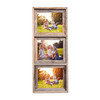 3  8x10 Rustic Weathered Grey Picture Frame with Plexiglass Holder