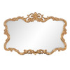 Gold Leaf Mirror with Decorative Textured Frame