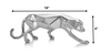 Silver Aluminum Geometric Panther Sculpture