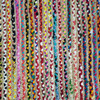 2' x 3'  Rainbow Colors Jute Rag Braided Scatter Rug