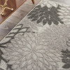 3 x 4 Silver and Gray Indoor Outdoor Area Rug