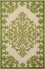 3 x 4 Green Medallion Indoor Outdoor Area Rug