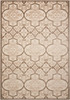 4 x 6 Cream and Beige Trellis Indoor Outdoor Area Rug