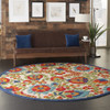 8 Round Mediterra Indoor Outdoor Area Rug