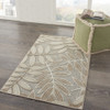 3 x 4 Natural Leaves Indoor Outdoor Area Rug