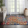 4 x 6 Rainbow Colored Indoor Outdoor Area Rug