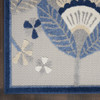 7 x 10' Blue and Gray Indoor Outdoor Area Rug