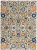 4 x 6 Ivory and Multicolor Floral Buds Area Rug