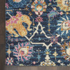 8 x 10 Navy Blue Floral Buds Area Rug