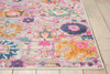 7 x 10 Gray and Pink Distressed Area Rug