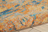 7 x 10 Gold and Blue Antique Area Rug