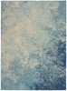 4 x 6 Light Blue and Ivory Abstract Sky Area Rug