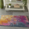 2 x 3 Abstract Brights Sunburst Scatter Rug