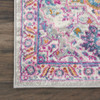 2 x 6 Light Gray and Pink Medallion Runner Rug