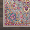 2 x 6 Gray and Pink Medallion Runner Rug