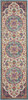 2 x 8' Pink and Blue Floral Medallion Runner Rug