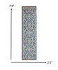 2 x 8 Blue White Multi Medallion Runner Rug