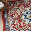 4 x 6 Red and Multicolor Decorative Area Rug